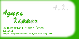 agnes kipper business card